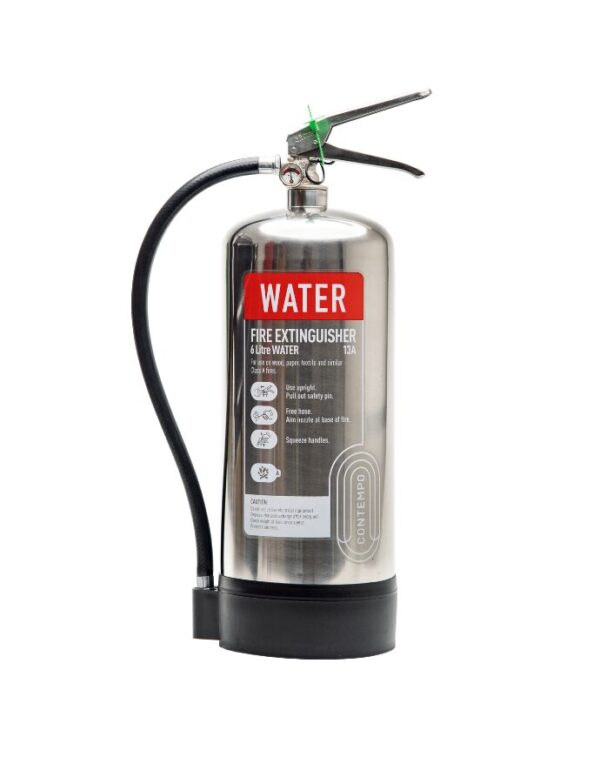 COMMANDER 6ltr Water Stainless Steel Fire Extinguisher